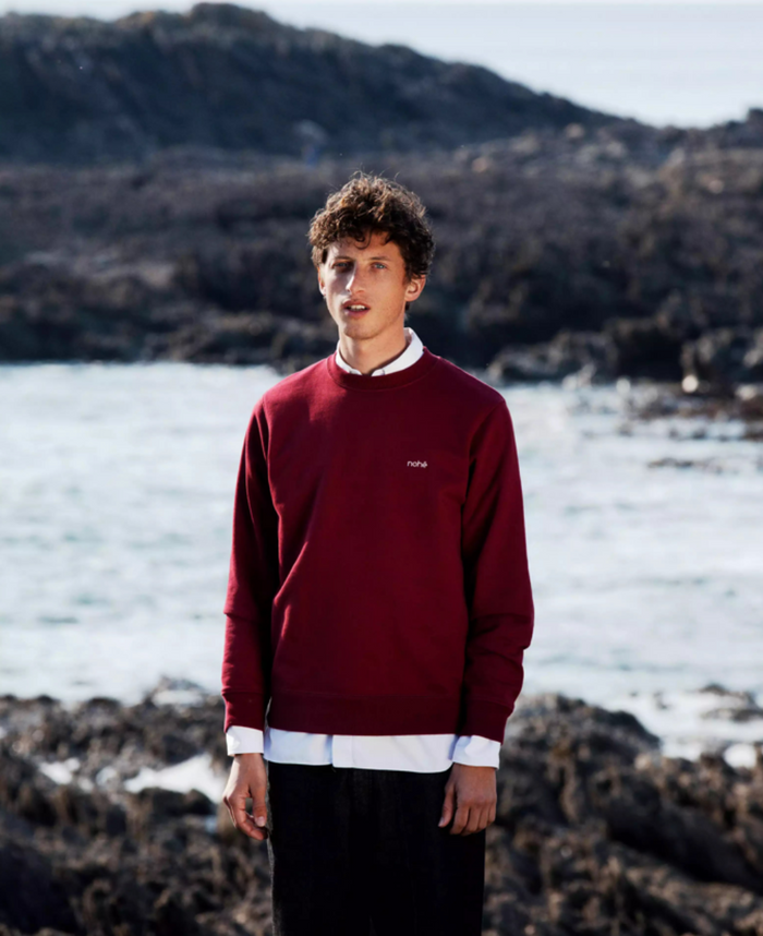 Sweat Maxence Bordeaux www.nohe-wear.com 